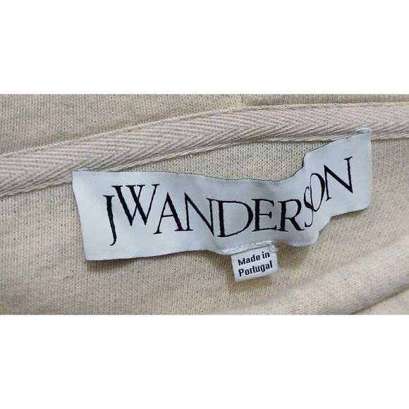 J wanderson mens large beige hoodie pullover sweatshirt cream - Picture 7 of 9